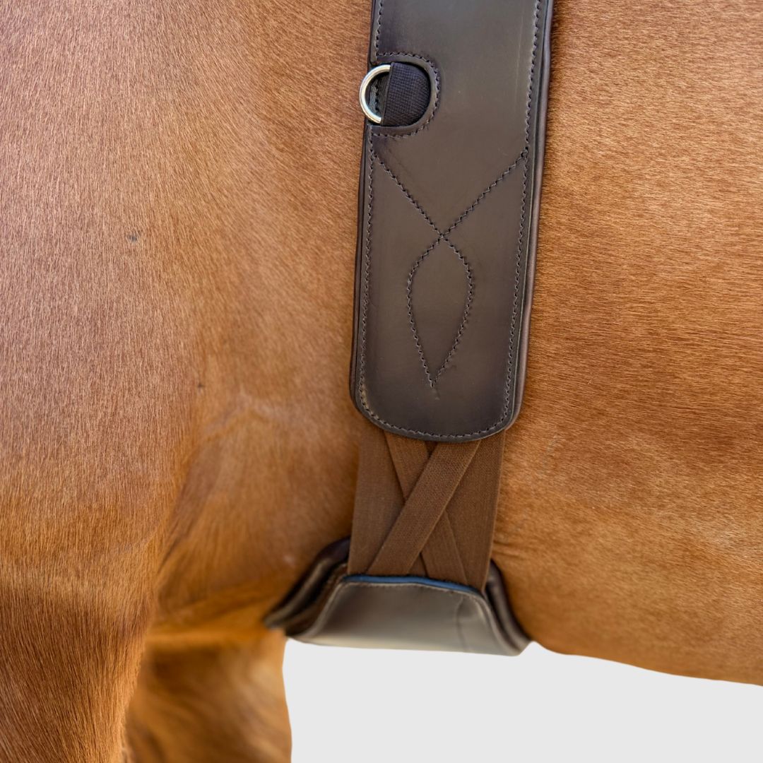 CorrectConnect removable leather sternum pad for Comfort long girth