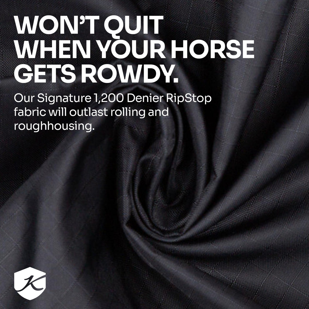 Kensington lightweight 80g draft horse winter turnout blanket, detail photo 5