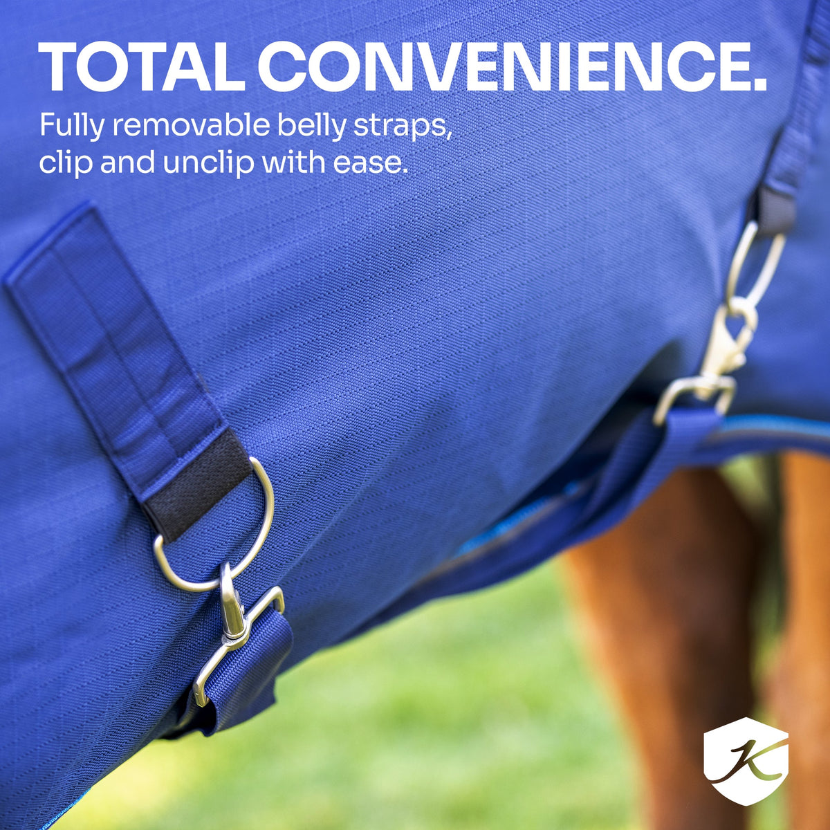 Kensington heavyweight 300g draft horse winter turnout blanket, detail photo 7