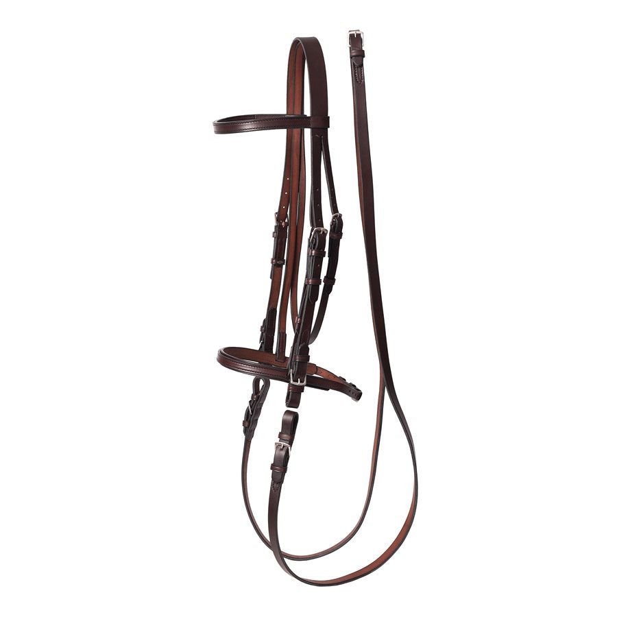 Premium Havana Leather Draft Bridle
