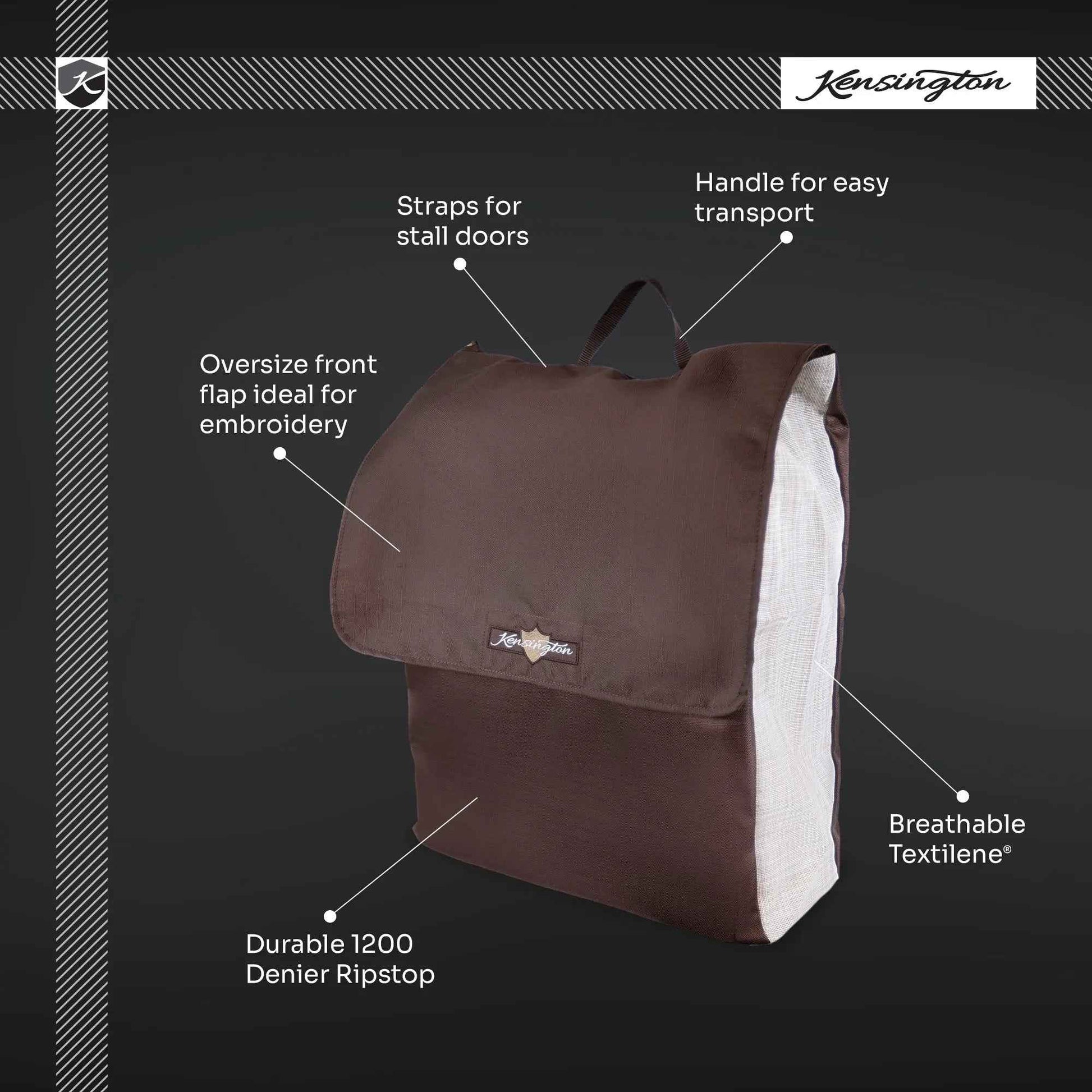 Breathable Blanket Storage Bag for Stall Front - Holds Up to 2 Turnouts