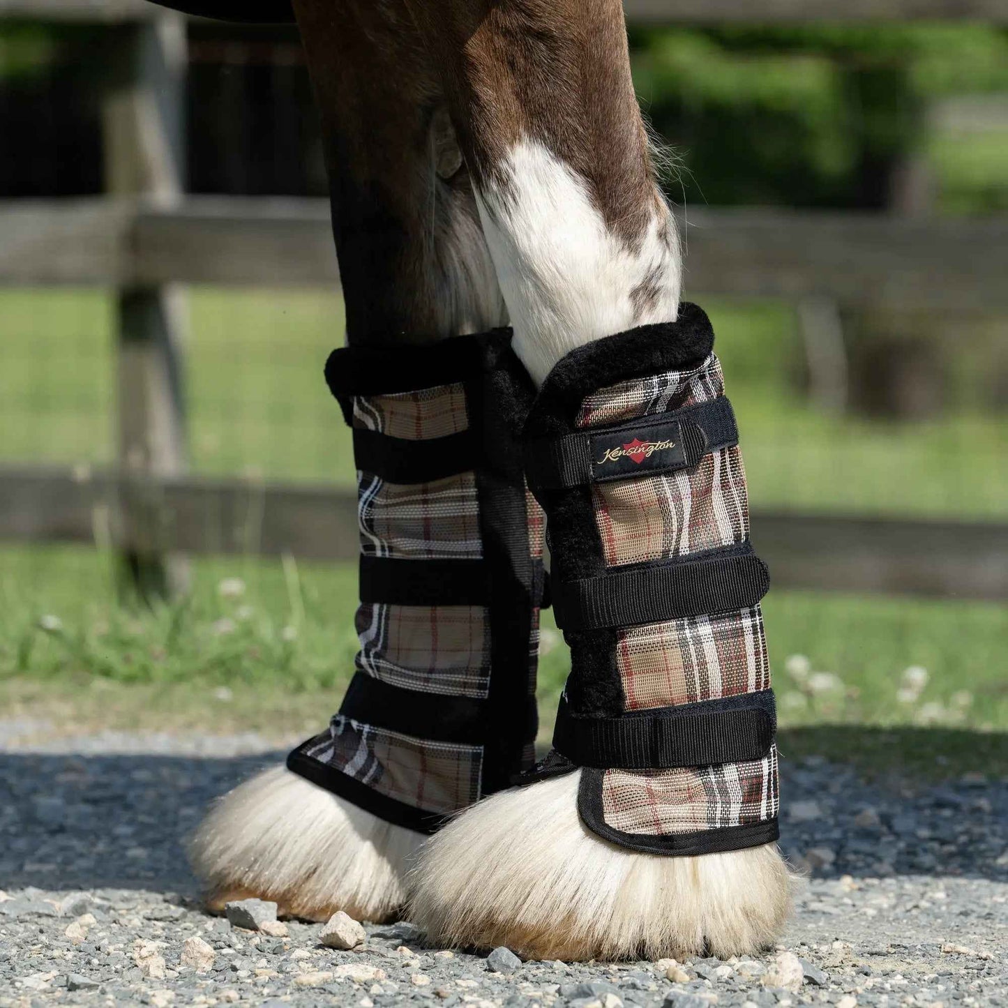 Draft Fly Boots with Fleece Trim - Set of 2 - 73% UV + Fly Protection