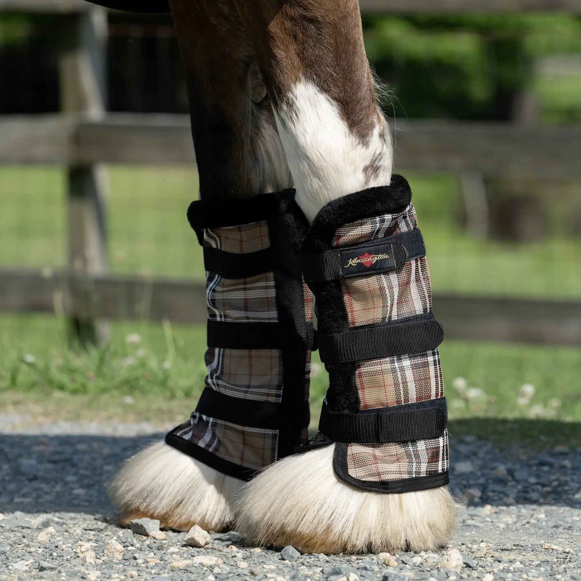 Draft Fly Boots with Fleece Trim - Set of 2 - 73% UV + Fly Protection