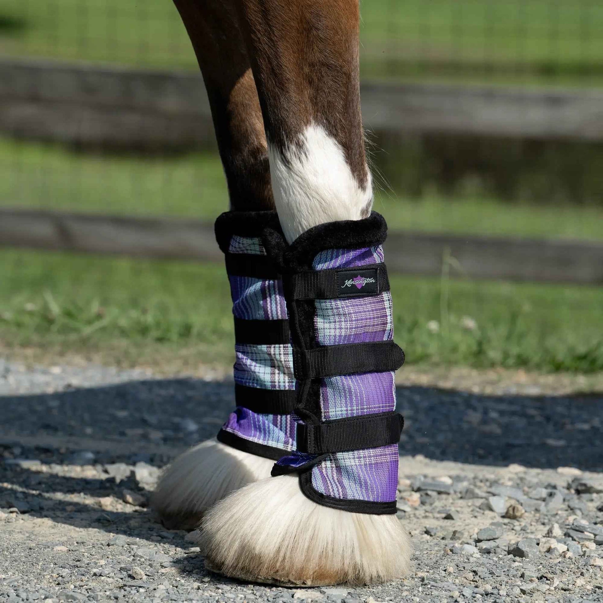 Draft Fly Boots with Fleece Trim - Set of 2 - 73% UV + Fly Protection