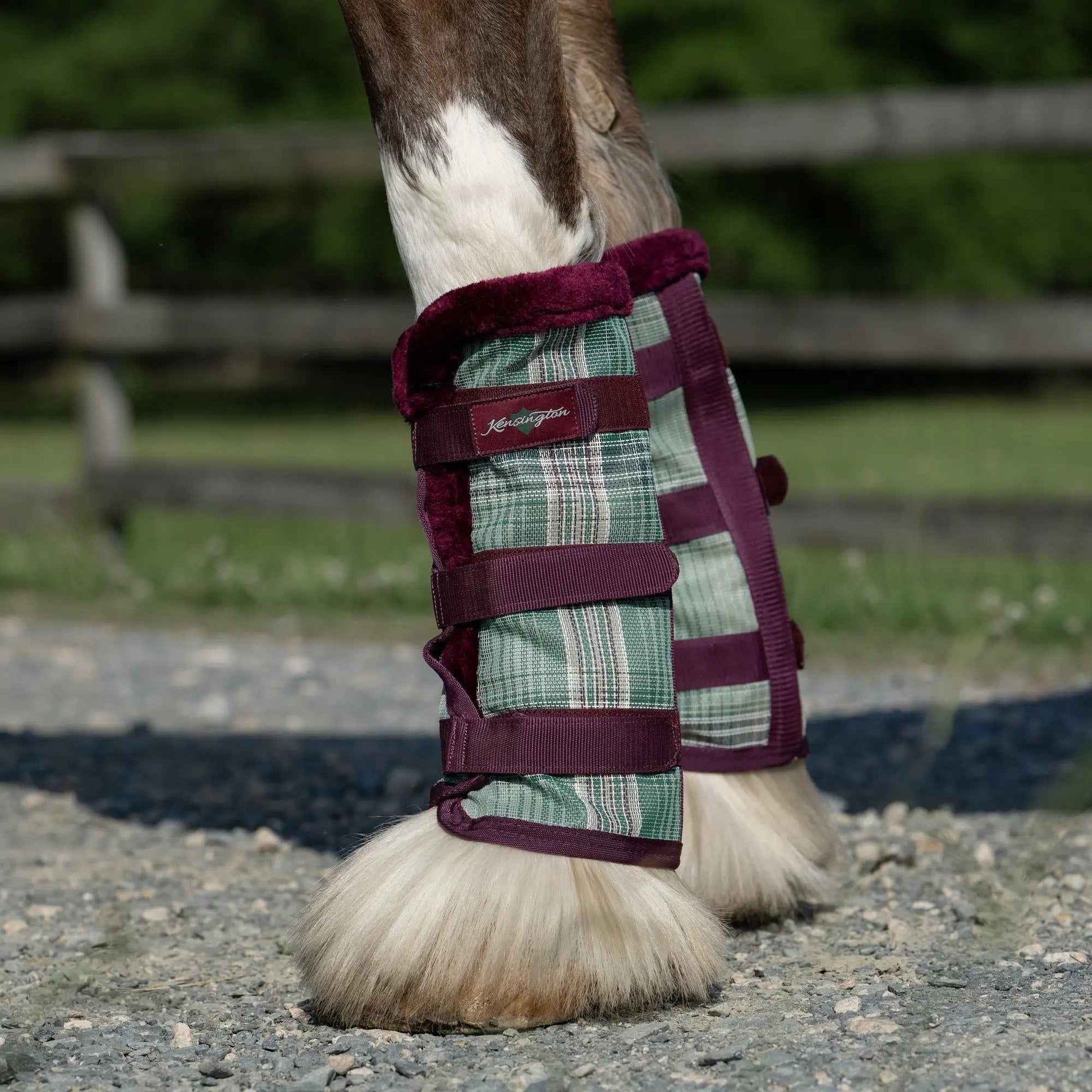 Draft Fly Boots with Fleece Trim - Set of 2 - 73% UV + Fly Protection