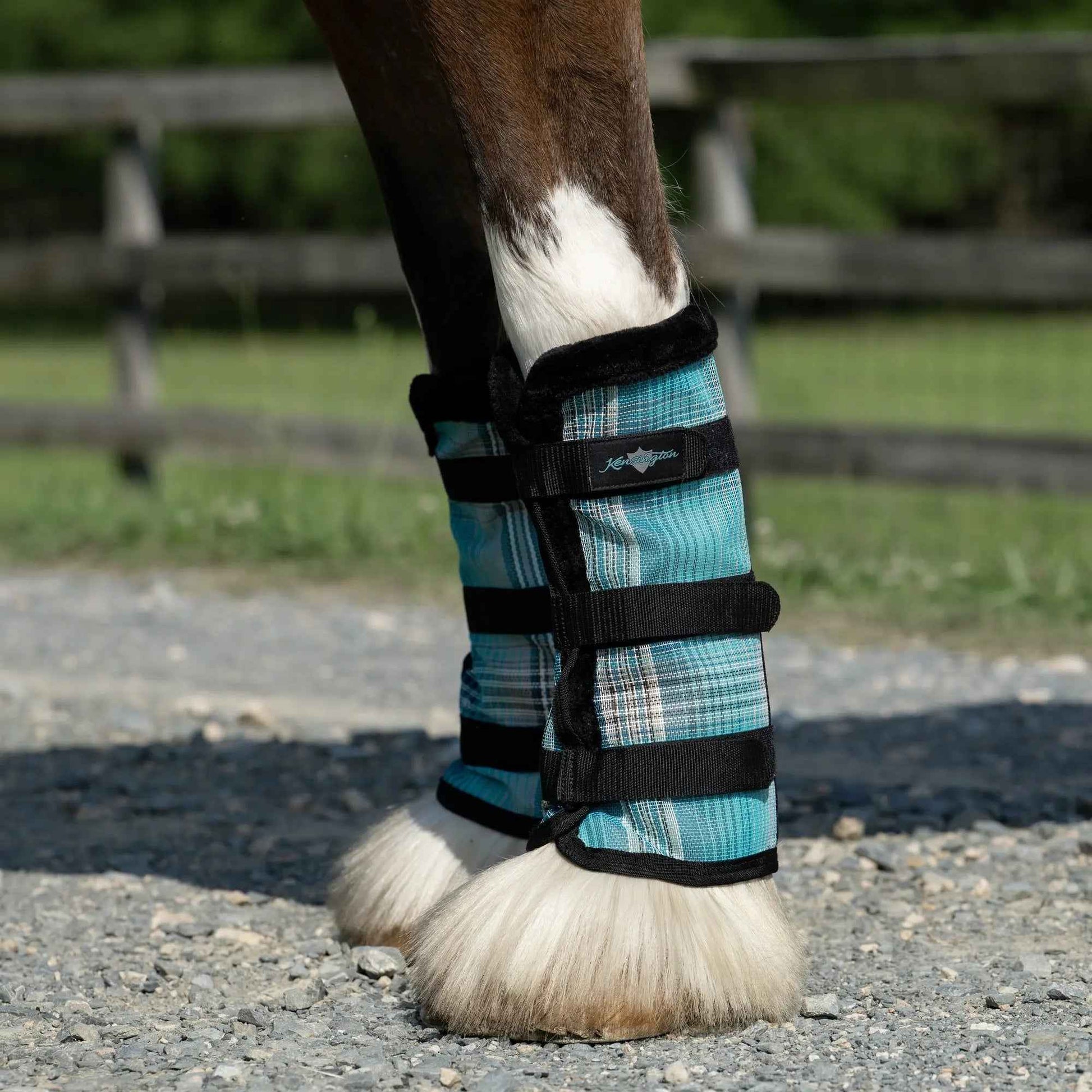 Draft Fly Boots with Fleece Trim - Set of 2 - 73% UV + Fly Protection