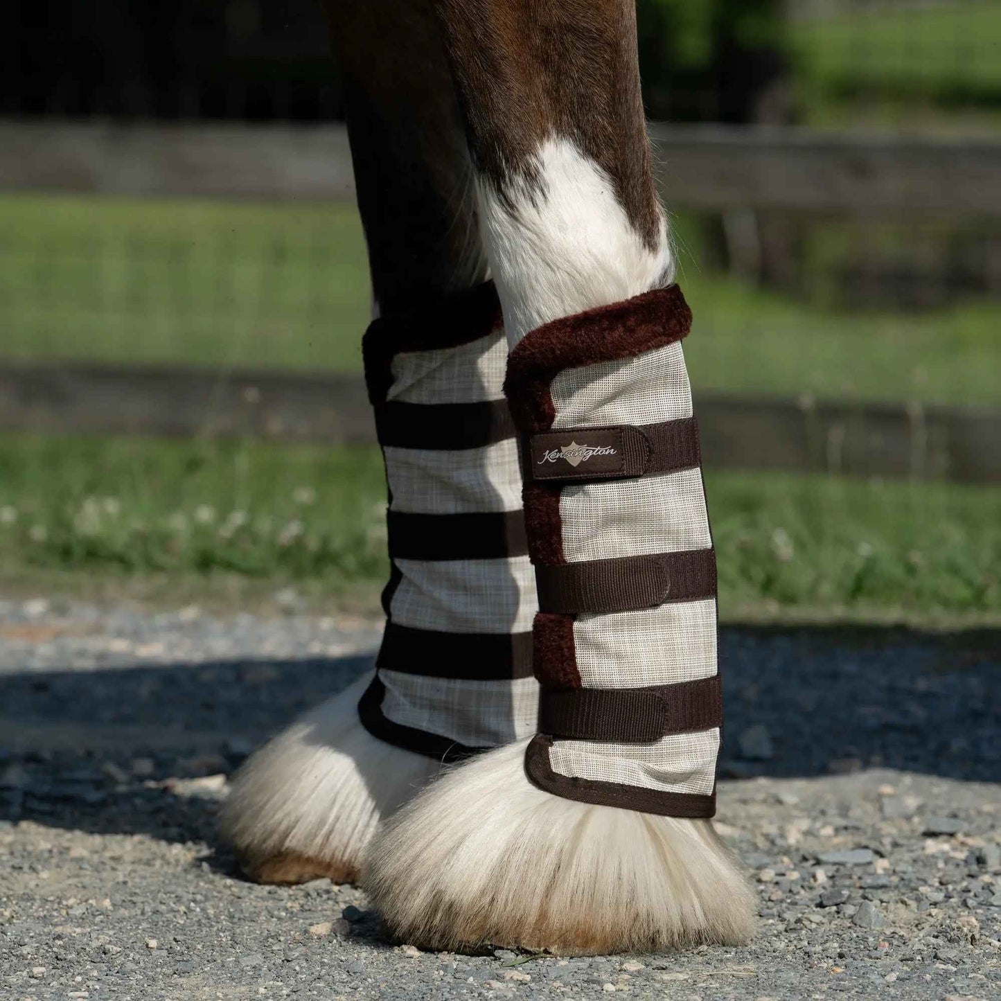 Draft Fly Boots with Fleece Trim - Set of 2 - 73% UV + Fly Protection