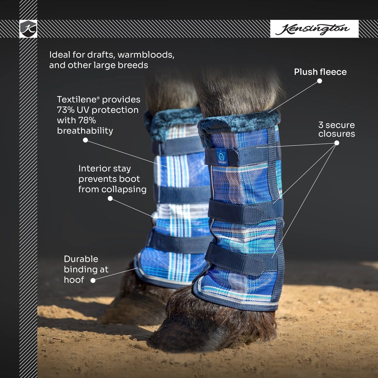 Draft Horse Fly Boots