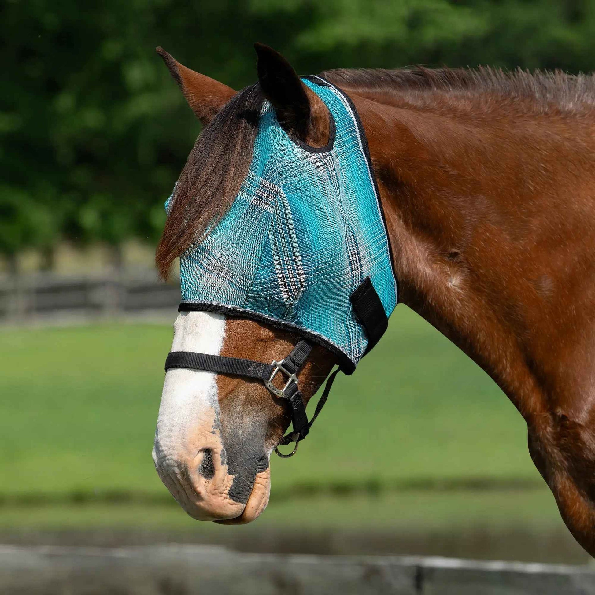 Draft Horse Fly Mask with 73% UV Protection