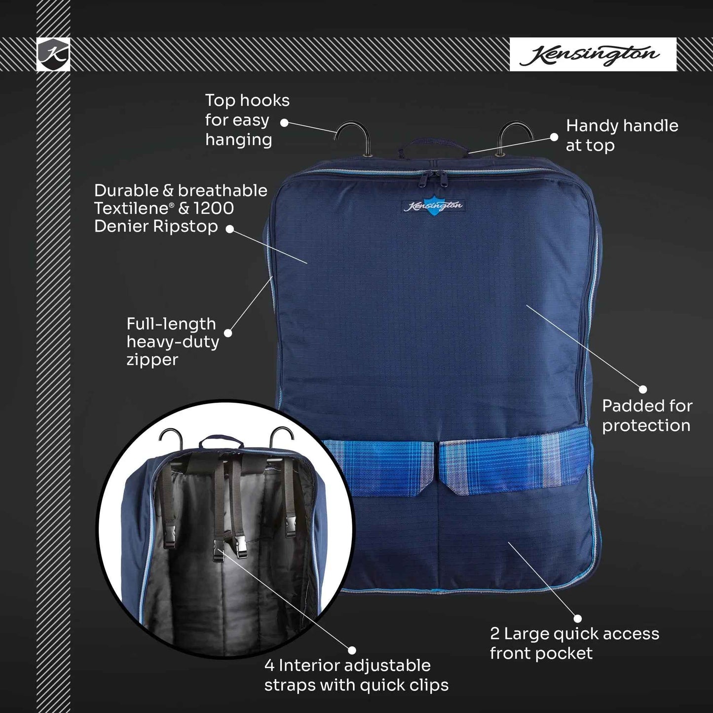 Adjustable Harness Storage Bag