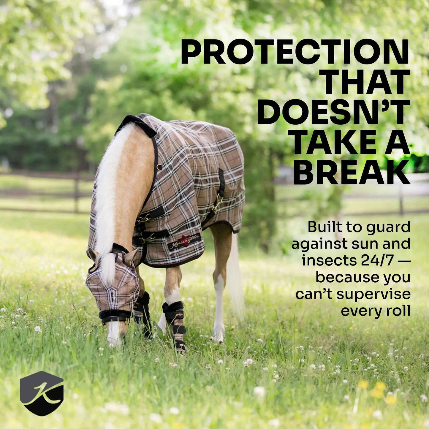 Draft Horse Fly Sheet - 73% UV Protection & Breathable Comfort