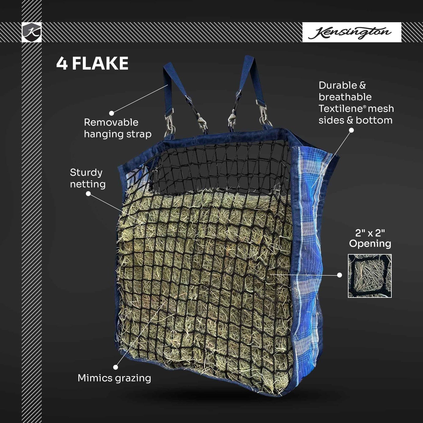 Slow Feed Hay Bag - 4 Flake Capacity