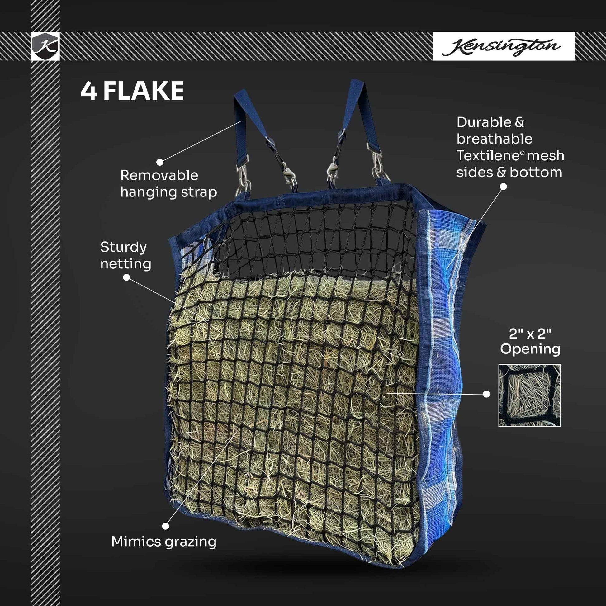 Slow Feed Hay Bag - 4 Flake Capacity