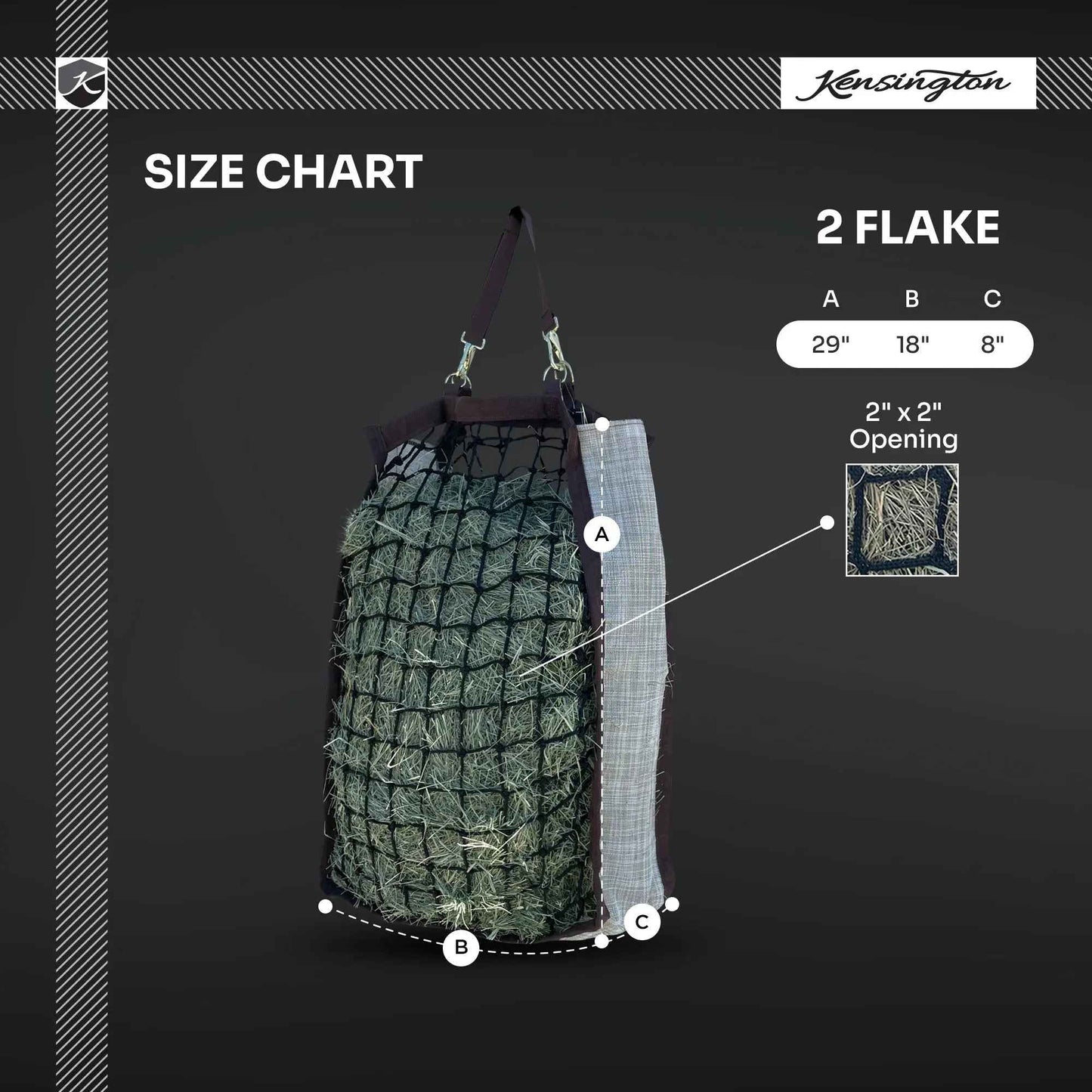 Slow Feed Hay Bag - 2 Flake Capacity