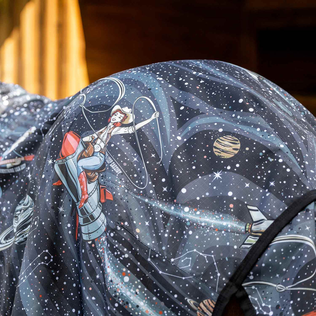 Cosmic Cowgirl blanket detail