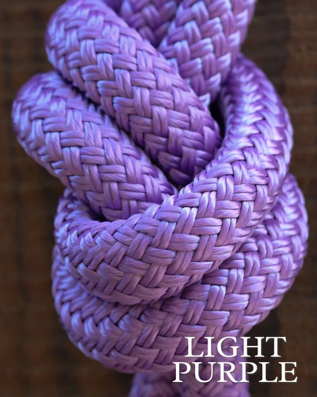 Light purple braided lead rope by HayChix, sold with the Cotton Candy halter